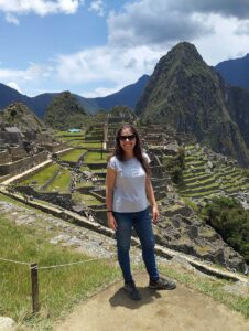 Adolfina en Machu Picchu